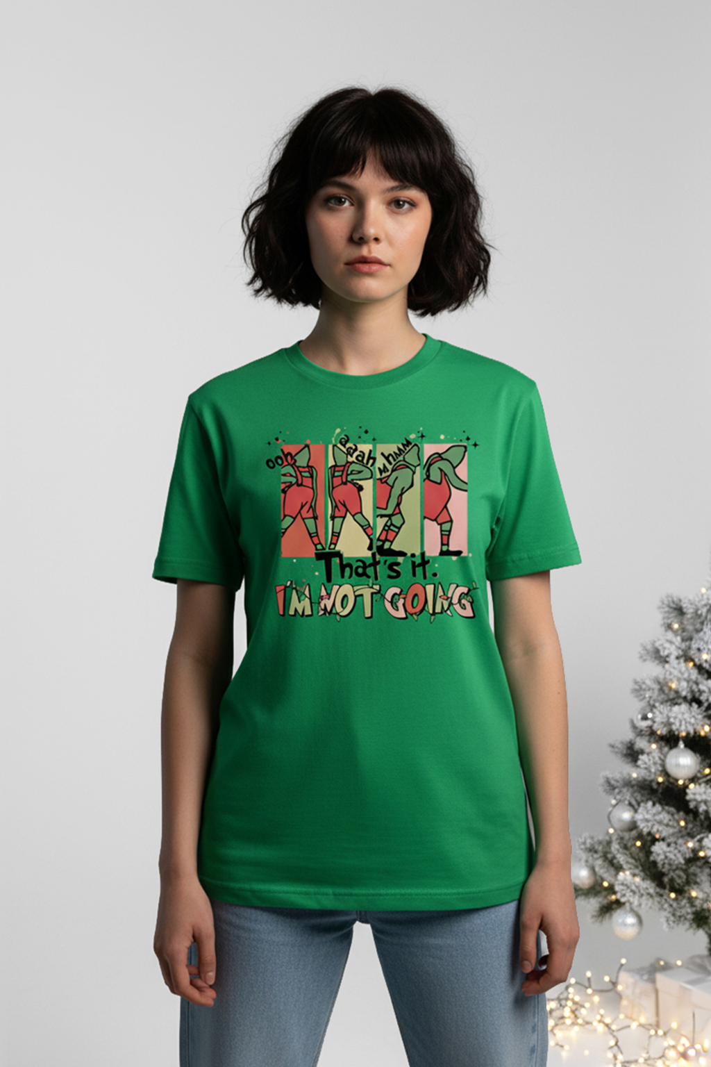 Camisetas Manga corta Verde Grinch de Unisex