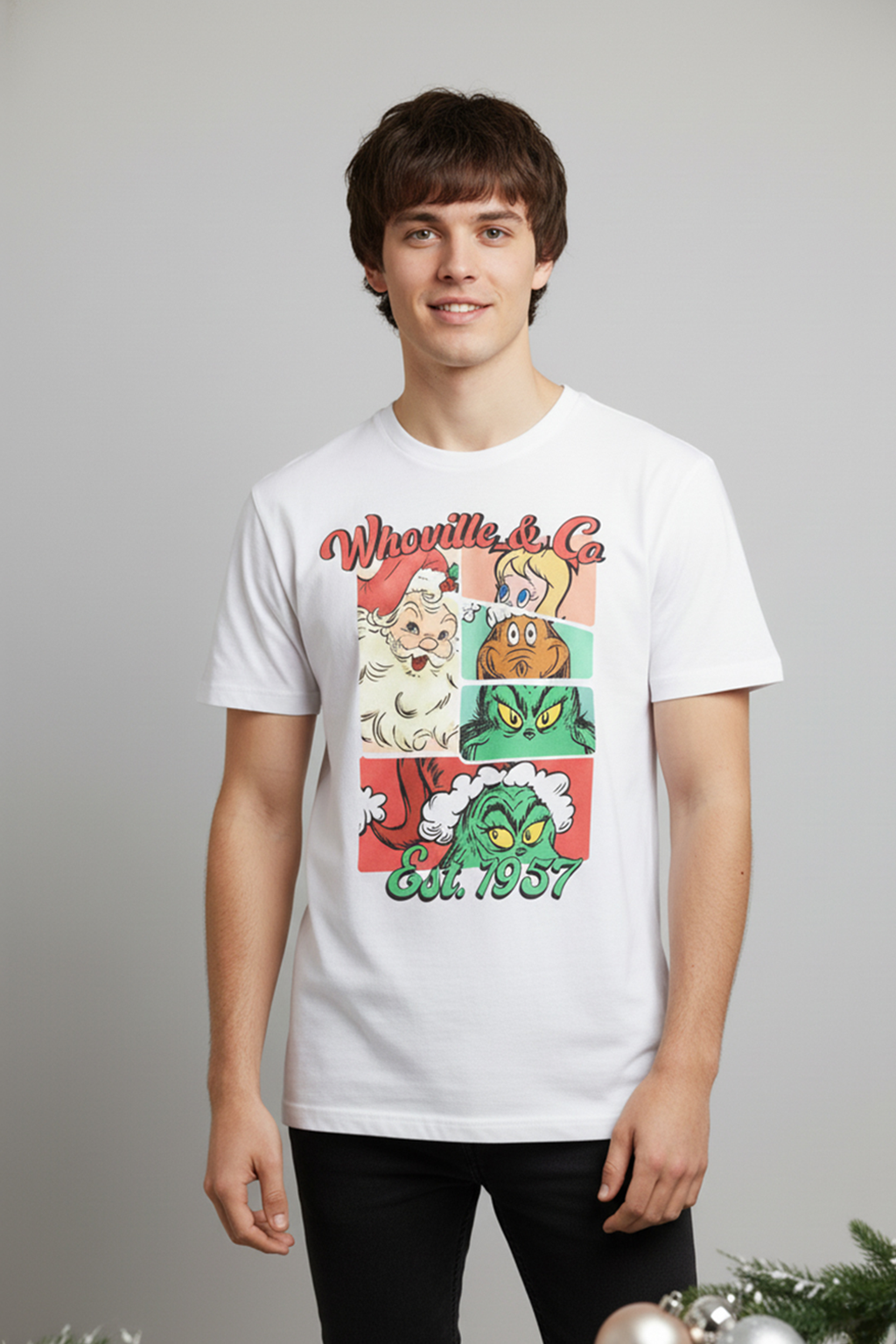 Camisetas Manga corta Blanca Navidad 1957 de Unisex