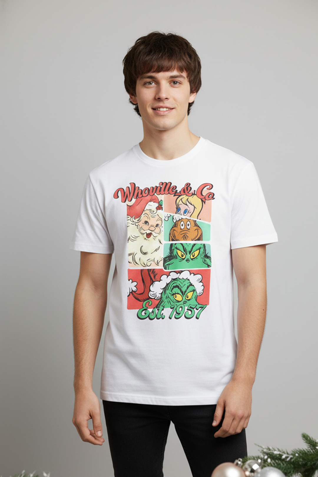 Camisetas Manga corta Blanca Navidad 1957 de Unisex
