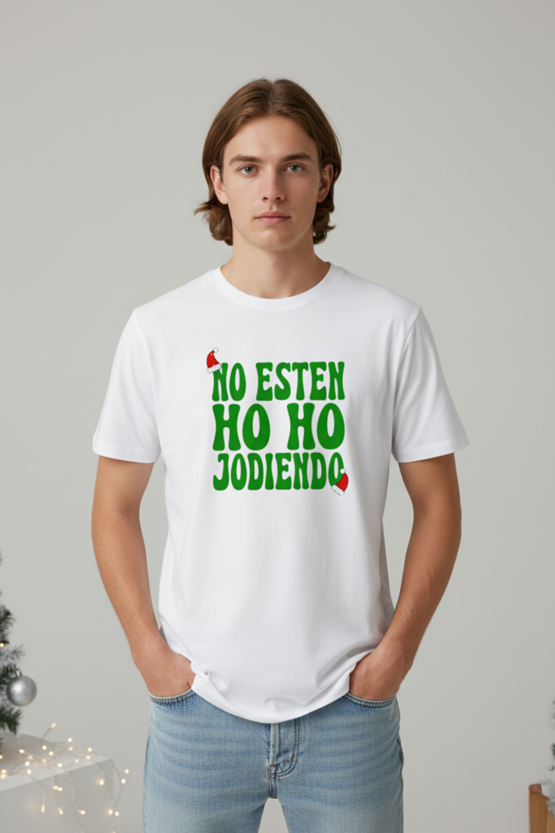 Camisetas Manga corta Blanca No esten Ho Ho jodiendo de Unisex