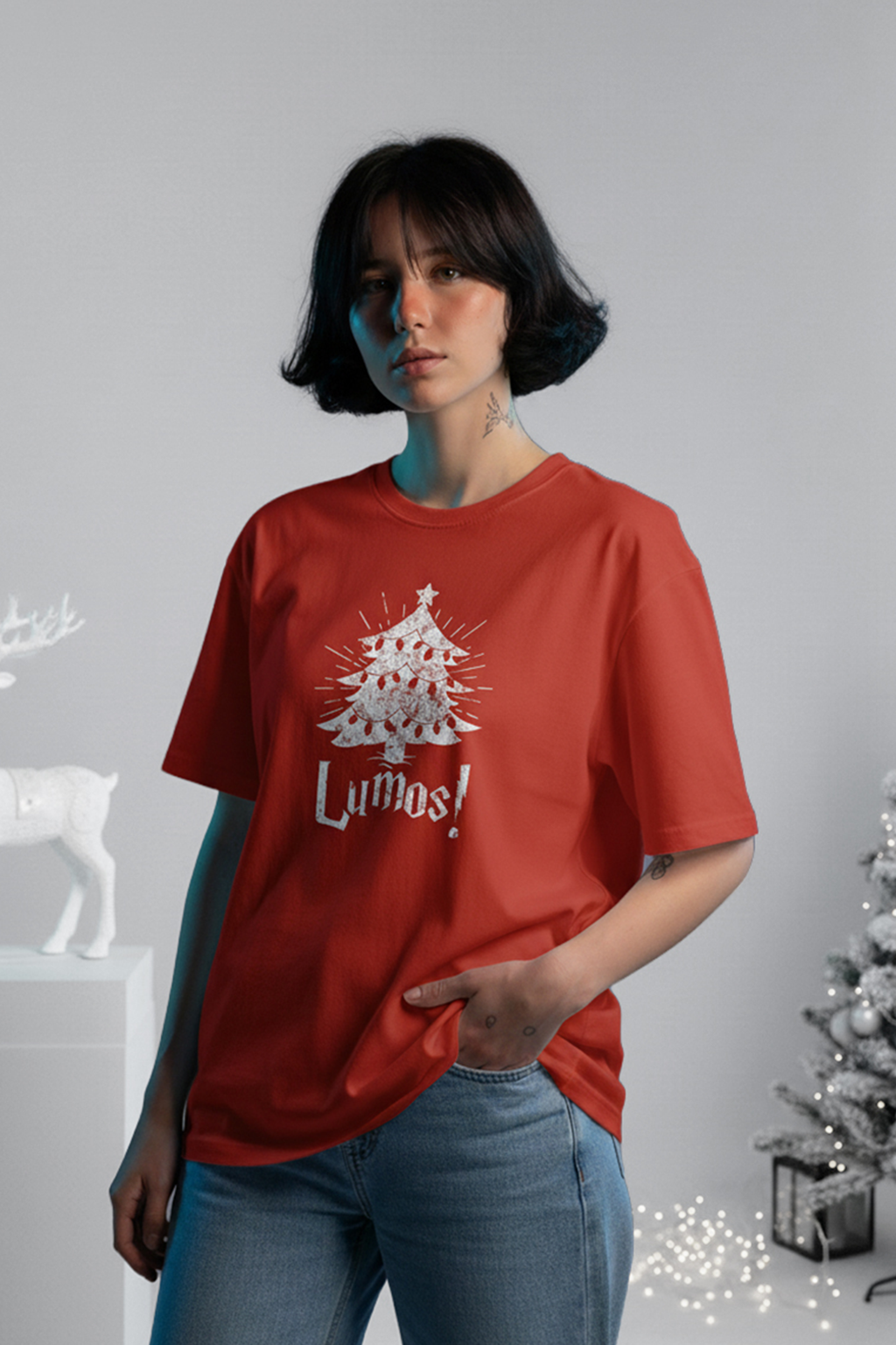 Camisetas Manga corta Rojo Lumos de Unisex