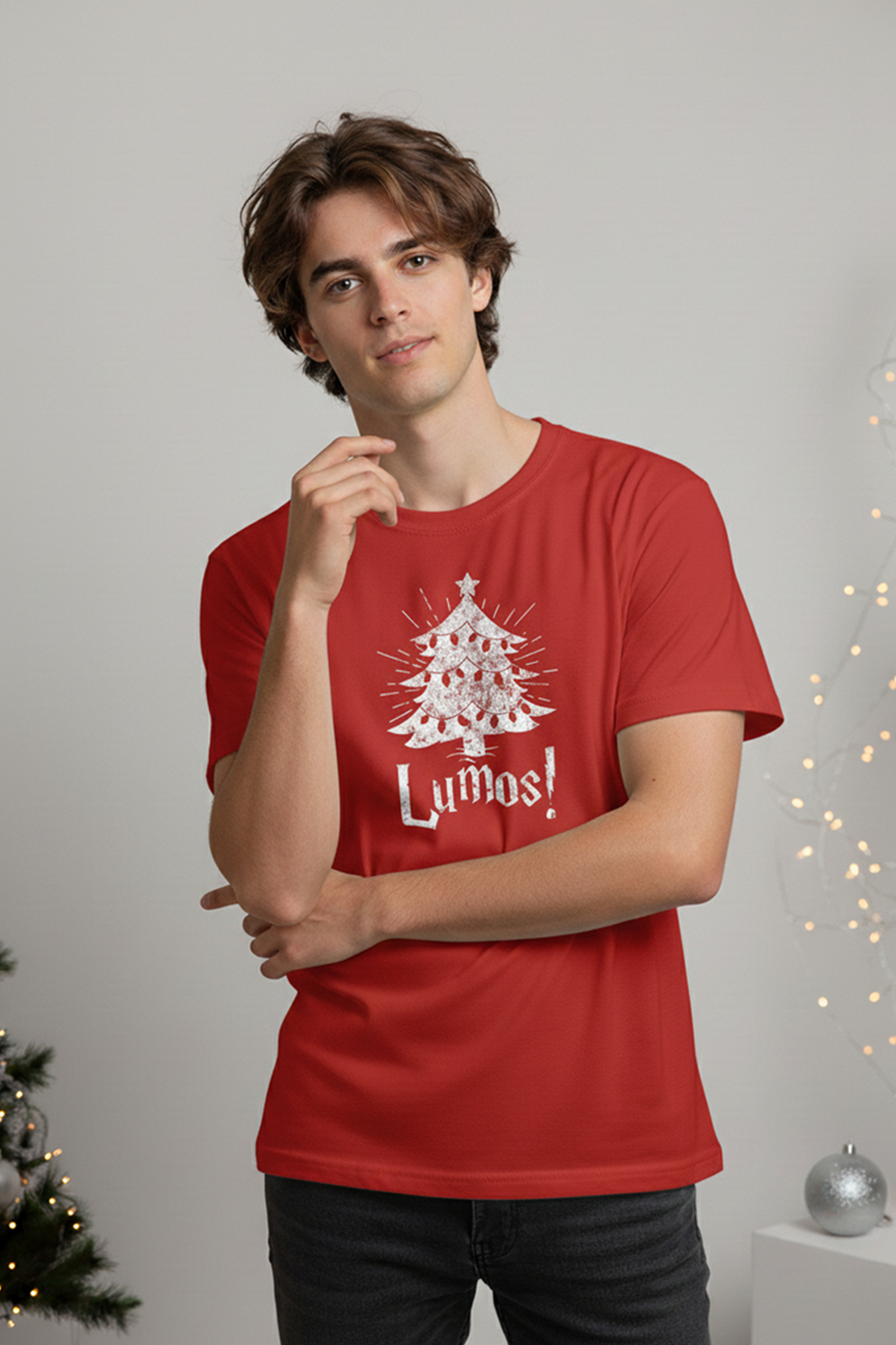 Camisetas Manga corta Rojo Lumos de Unisex