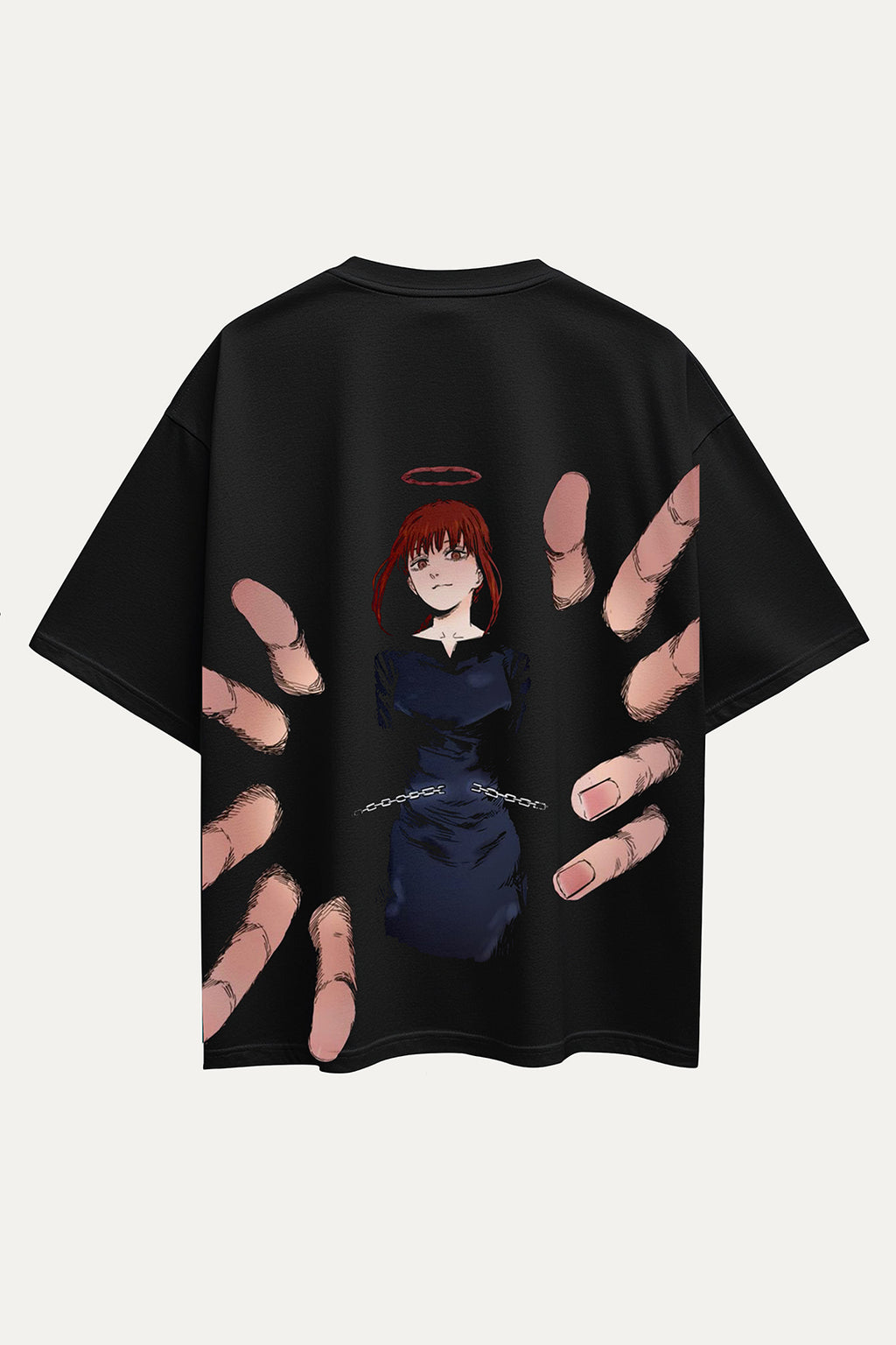 Camisetas Oversize Negra Makima de Unisex