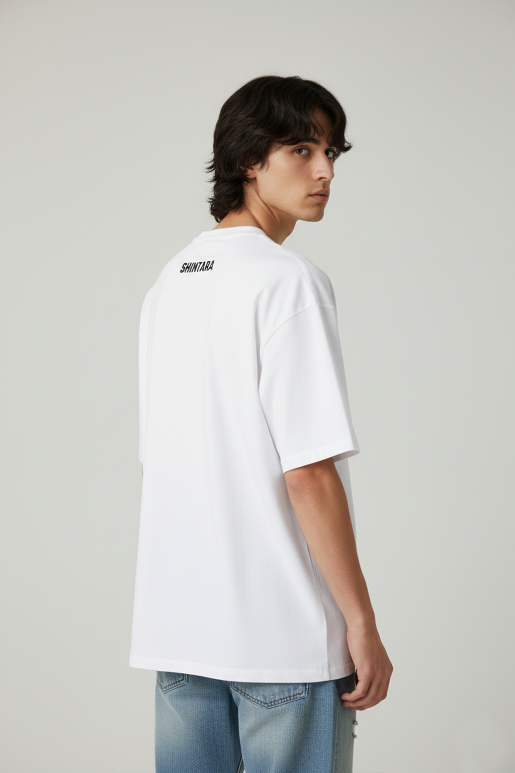 Camisetas Oversize Blanca F1 de Streetwear | Hombre