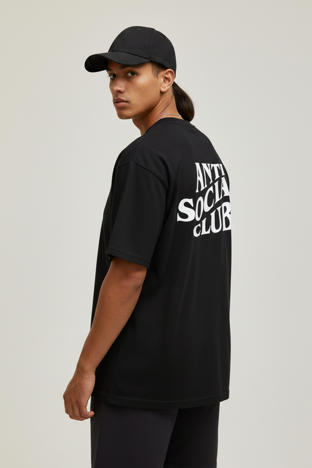 Camisetas Oversize Negra Anti Social Club de Streetwear | Hombre