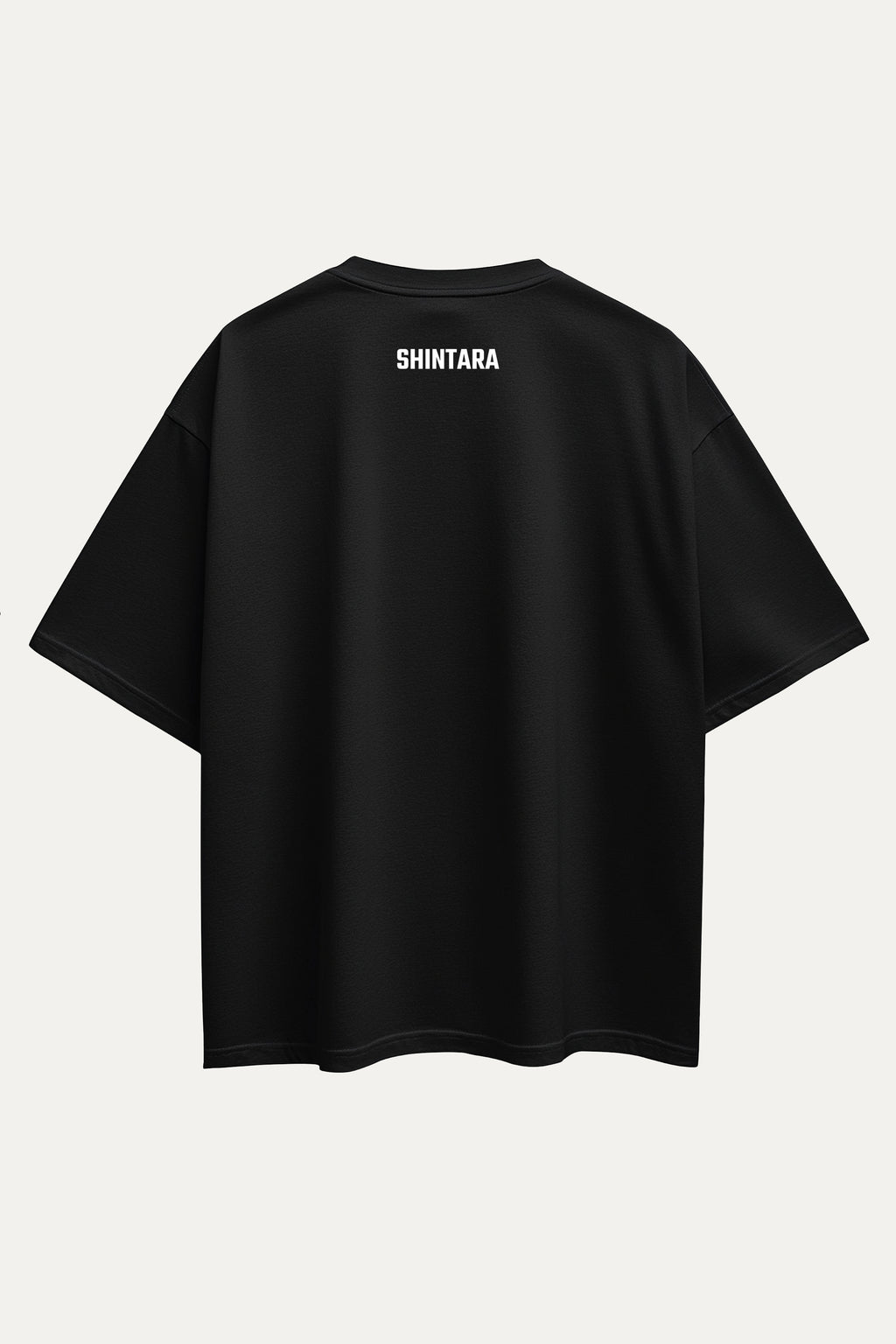 Camisetas Oversize Negra Oni de Streetwear | Hombre
