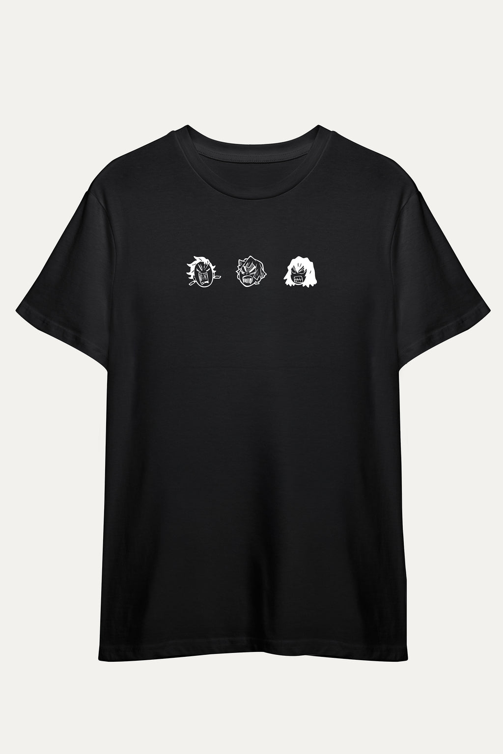 Camisetas Manga corta Negra de Kimetsu No Yaiba | Mujer