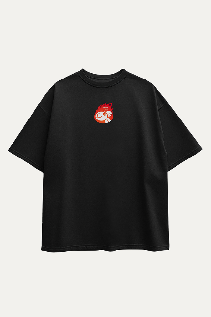 Camisetas Oversize Negra Going Merry de One Piece | Hombre