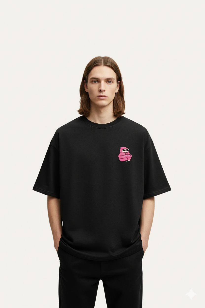 Camisetas Oversize Negra Anti Social Club de Streetwear | Hombre