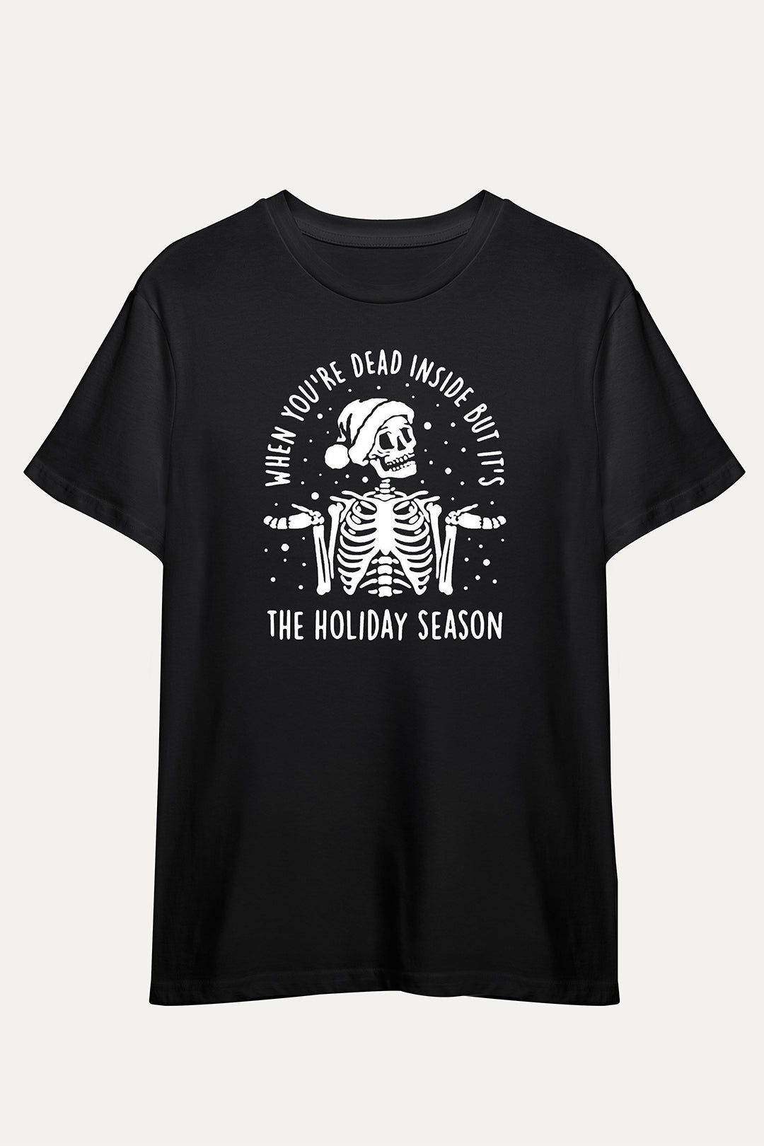 Camisetas Manga corta Negra Holiday Season de Unisex