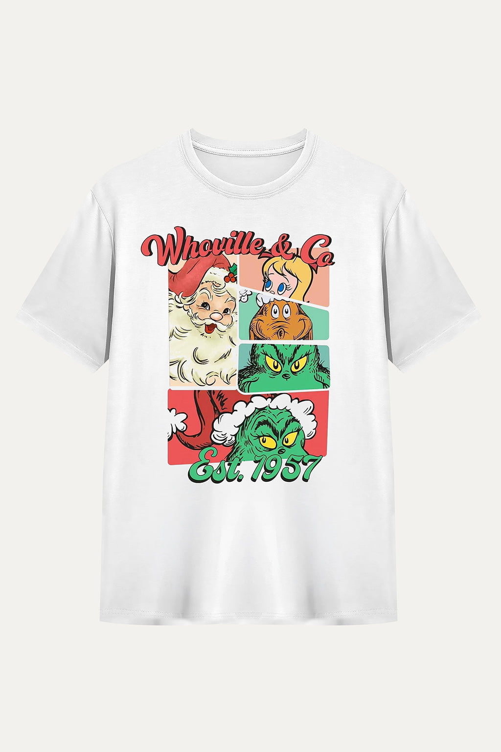 Camisetas Manga corta Blanca Navidad 1957 de Unisex